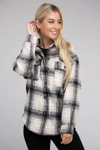 Ambiance Apparel Cozy Plaid Flannel Shacket