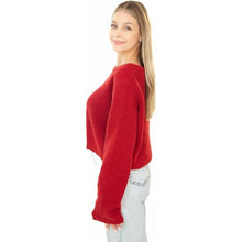 Load image into Gallery viewer, Red Cropped Sweater for Women, Medium, 2I-185T011