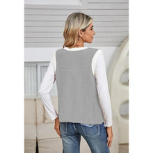 Load image into Gallery viewer, Pink Queen Sleeveless Knit Crewneck Button Down Tank sweater, 1Q-135T002