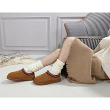 Load image into Gallery viewer, Fur Fleece Winter Home Shoes Slippers, Size 7.5, 23B-184S001
