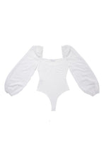 Load image into Gallery viewer, Lilou LS shirring sleeve bodysuit