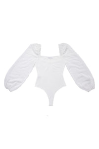 Lilou LS shirring sleeve bodysuit