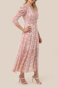 Lilou V neck maxi dress