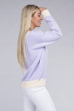 Load image into Gallery viewer, Nuvi Apparel Color Block Pullover Sweater