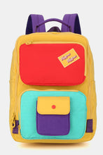 Load image into Gallery viewer, Himawari Contrast Nylon Backpack Bag with Handles