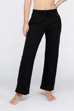 Ambiance Apparel Lounge Wide Pants with Drawstrings