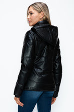 Load image into Gallery viewer, How Dare U Pocketed Zip Up Puffer Jacket with Removable Hood