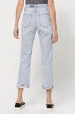 VERVET by Flying Monkey SUPER HIGH RELAXED CUFFED STRAIGHT JEAN