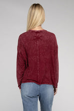 Load image into Gallery viewer, ZENANA Washed Ribbed Dolman Sleeve Round Neck Top