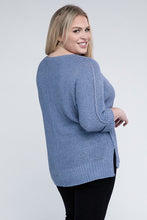 Load image into Gallery viewer, eesome Plus Size Crew Neck Knit Sweater