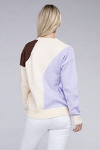 Load image into Gallery viewer, Nuvi Apparel Color Block Pullover Sweater