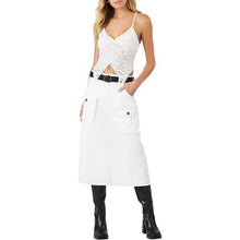 Load image into Gallery viewer, Forever 21 Womens Belted Twill Midi Skirt, XS, 1FF-168B001