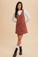 Load image into Gallery viewer, Annie Wear V-Neck Adjustable Strap Denim Overall Dress with Pockets