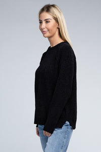 ZENANA Raglan Chenille Sweater