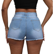 Load image into Gallery viewer, Ripped Stretchy Denim Short, MEDIUM, 14C-172B003