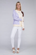 Load image into Gallery viewer, Nuvi Apparel Color Block Pullover Sweater