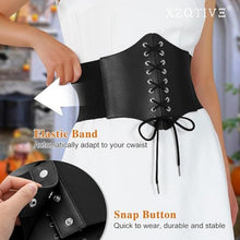 Load image into Gallery viewer, Wide Elastic Tie Waspie Belt, 15F-170BELT003