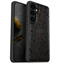 Load image into Gallery viewer, Galaxy S24 Case Natural Wood Black Soft TPU Protective Cover, 20L-176PH003