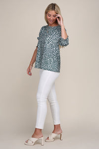 Nuvi Apparel Puff Sleeve Top