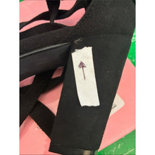 Load image into Gallery viewer, Allegra K Women's Lace Up Block Heels Black Sandals, 9.5, 21A-189S004