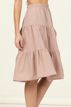 Load image into Gallery viewer, HYFVE CALL IT A DAY TIERED MIDI SKIRT