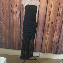 Load image into Gallery viewer, Elegant Black Strapless Dress, Medium, 1JJ-110D050