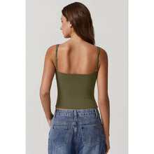 Load image into Gallery viewer, Neck Tank Tops Double Lined Adjustable Strap Camisole Shirt, M, 4C-144T002