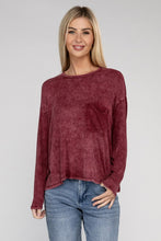 Load image into Gallery viewer, ZENANA Washed Ribbed Dolman Sleeve Round Neck Top