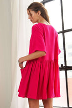 Load image into Gallery viewer, ADORA V-Neck Half Sleeve Dress with Pockets