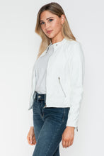 Load image into Gallery viewer, Snobbish PU Leather Zip Up Jacket with Pockets