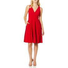 Load image into Gallery viewer, Solid Fit &amp; Flare Midi Dress, SIZE XL, 24D-172D001