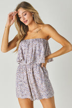 Load image into Gallery viewer, WOVEN LEOPARD PRINT UBE ROMPER