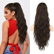 Load image into Gallery viewer, 26 Inch Drawstring Ponytail Hair Extensions, 18D-196H003