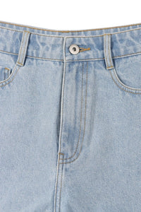 Lilou roll up denim shorts