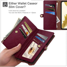 Load image into Gallery viewer, iPhone 17 Pro 6.3" Zipper Credit Card Holder,PU Leather Phone case, 20M184PH002