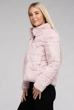 Load image into Gallery viewer, Ambiance Apparel Fluffy Zip-Up Sweater Jacket