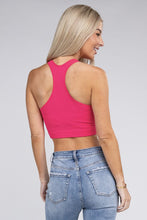 Load image into Gallery viewer, ZENANA Ribbed Cropped Racerback Tank Top