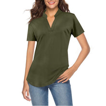 Load image into Gallery viewer, 3/4 Sleeve V Neck Loose Top, SMALL, 2H-169T003