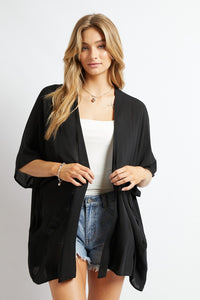 FAVORITE SOLID KIMONO CARDIGAN