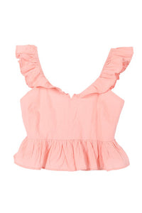 Lilou SL ruffled top with flare