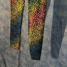 Load image into Gallery viewer, Rainbow Animal Print Leggings, Size 8-14, 15J-L026