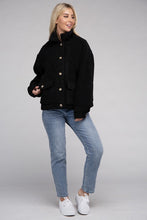 Load image into Gallery viewer, Ambiance Apparel Cozy Sherpa Button-Front Jacket