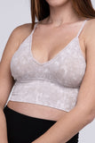 ZENANA Washed Ribbed Bra Padded Tank Top