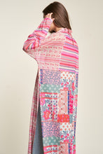 Load image into Gallery viewer, Davi &amp; Dani Mesh Print Mix Matched Button Front Cover Up