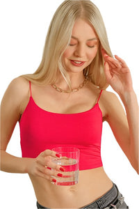 Zenana Double Layered Spaghetti Bra Cami