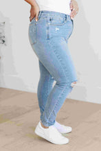 Load image into Gallery viewer, Judy Blue Eloise Mid Rise Control Top Distressed Skinny Jeans