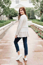 Load image into Gallery viewer, 143 Story Nicely Done Tiered Top in Gray