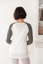 Load image into Gallery viewer, AND THE WHY Suave Stripes Raglan Top