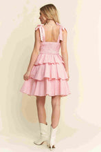 Load image into Gallery viewer, Jade By Jane Gingham Tiered Mini Dress