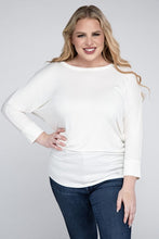 Load image into Gallery viewer, ZENANA Plus Luxe Rayon Boat Neck 3/4 Sleeve Top